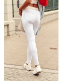 White jeans with holes 0530 - Online store - Boutique